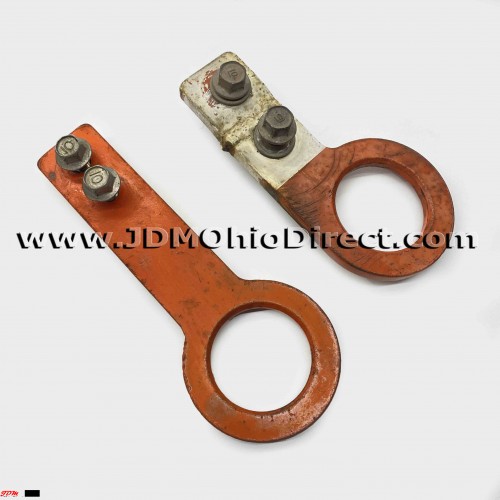 JDM Universal Orange Front And Rear Tow Hooks
